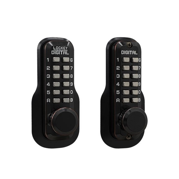 Lockey Mechanical Keyless Digital Combination Deadlocking Spring Latch Lock Double Combination Oil Rubbed B M230DC-OB - main